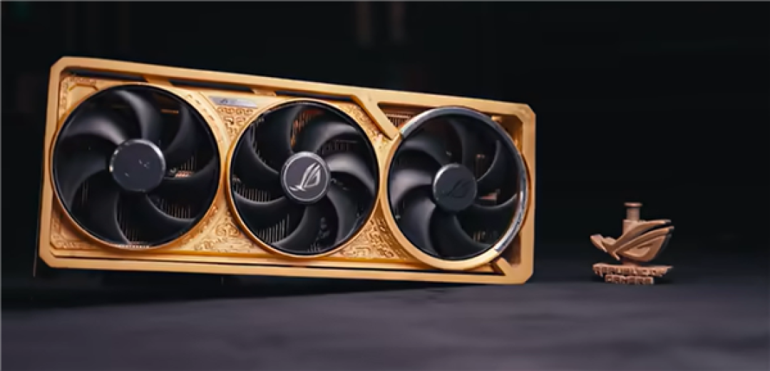 揭秘全球唯一黄金版RTX 5090D!6公斤黄金 神秘大佬买走