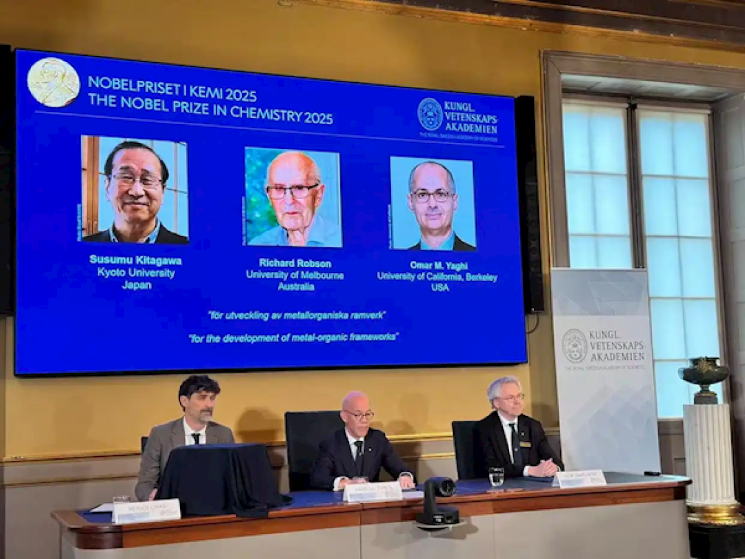 2025年诺贝尔化学奖揭晓:11位华人曾获诺贝尔奖 上一位是10年前的屠呦呦