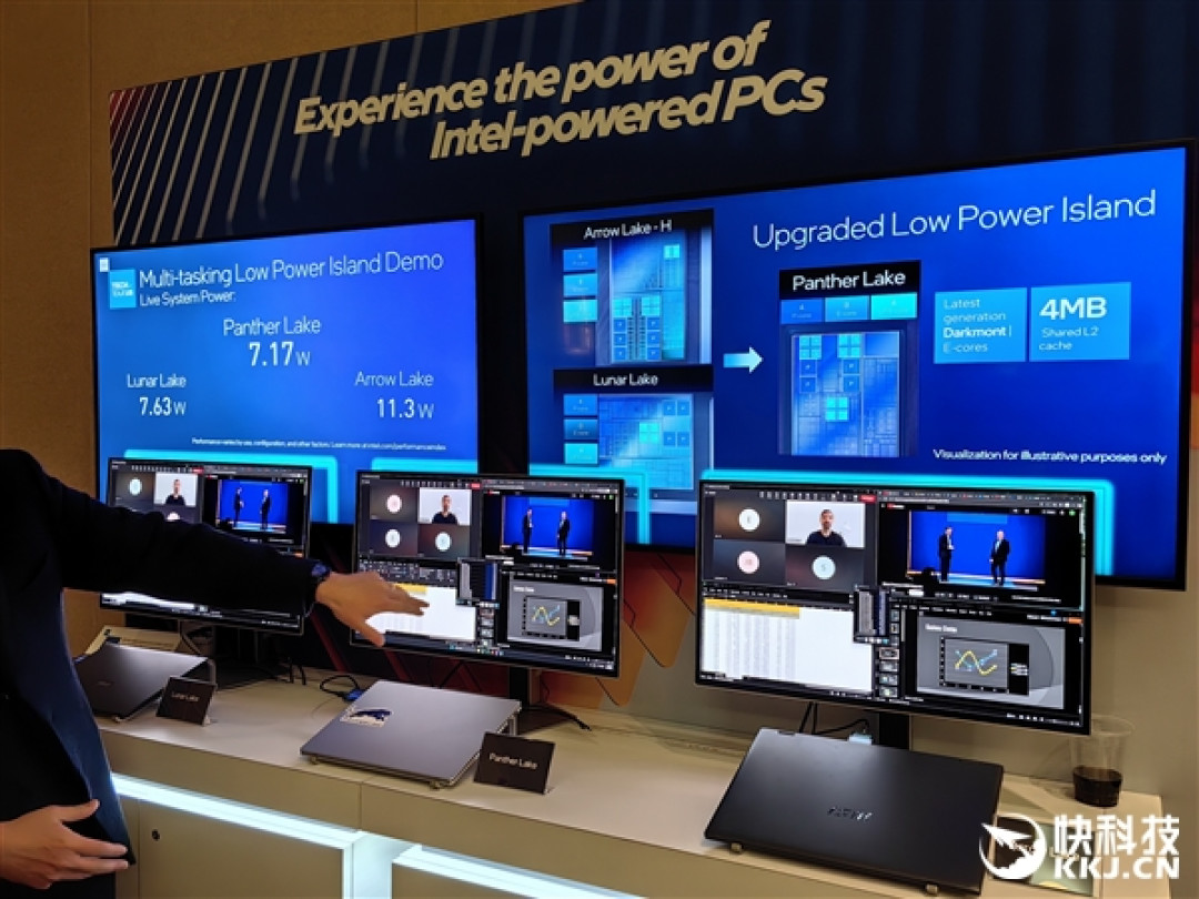 Intel Panther Lake首次公开演示:功耗之低 难以置信!