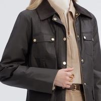 100%棉英伦风绗棉夹克：秋冬保暖与优雅