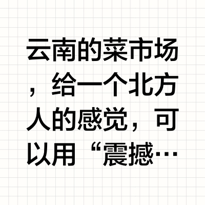 昆明｜景点可以不去，但❗️菜市场不行‼️