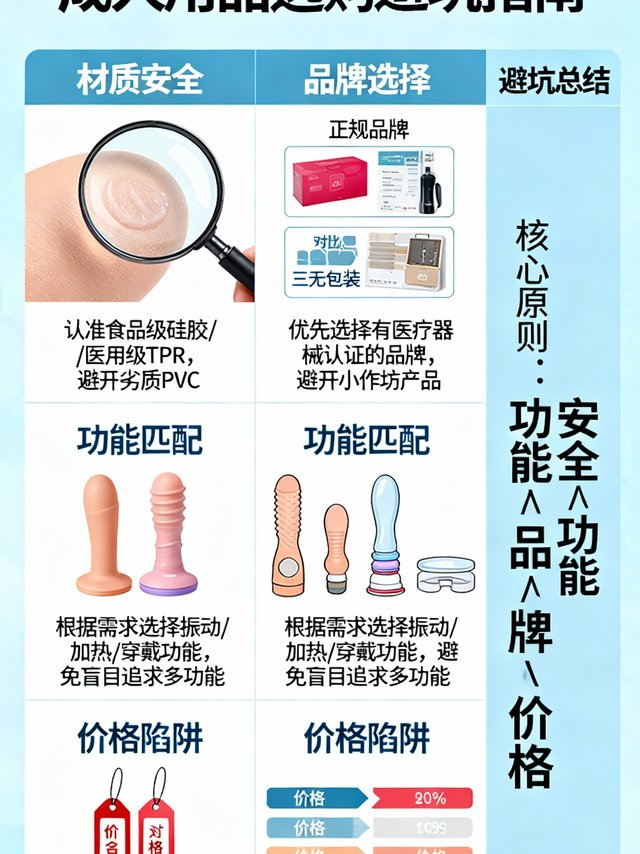 成人用品选购指南：避坑技巧