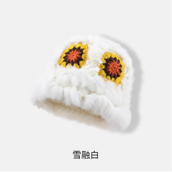 秋冬氛围感密码！这顶兔毛醒狮帽把温暖与国潮焊在头上