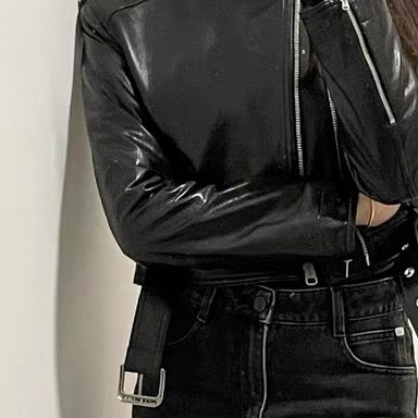 杨幂同款Miss Sixty羊皮革外套