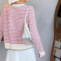 Tommy25秋冬新款女装纯棉条纹针织背心
