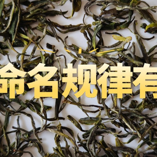 茶叶命名规律有哪些？