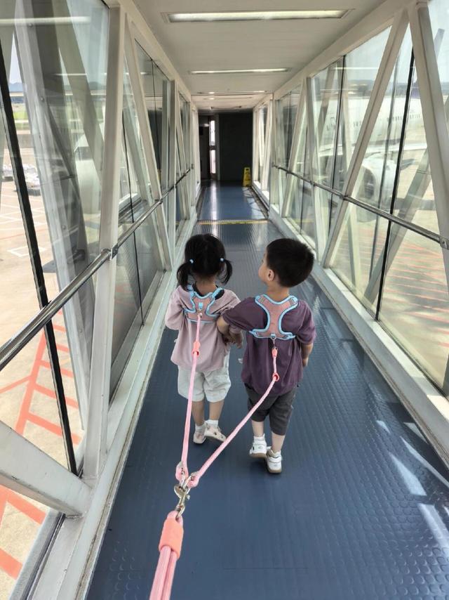 龙凤胎妈妈一拖二   勇闯三亚