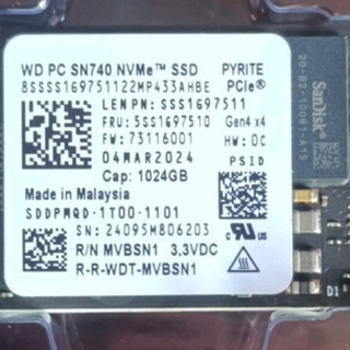 联想小新 拯救者掌机 原装 1TB SSD固态硬盘 PCIE4.0 SN740