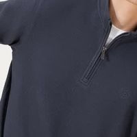 秋日通勤新选：柒牌半开襟卫衣的温暖与体面