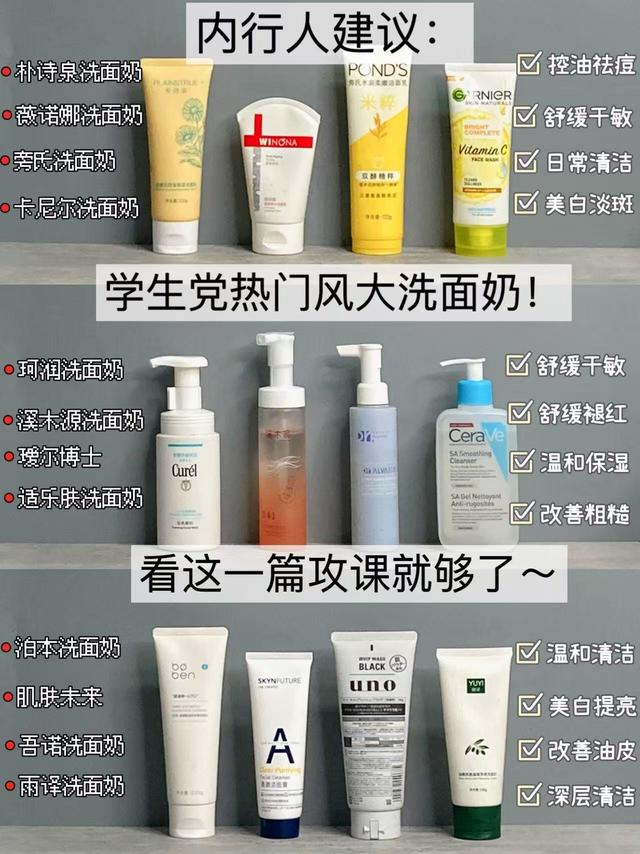 这些洗面奶我用空 N 支！（不踩坑分享