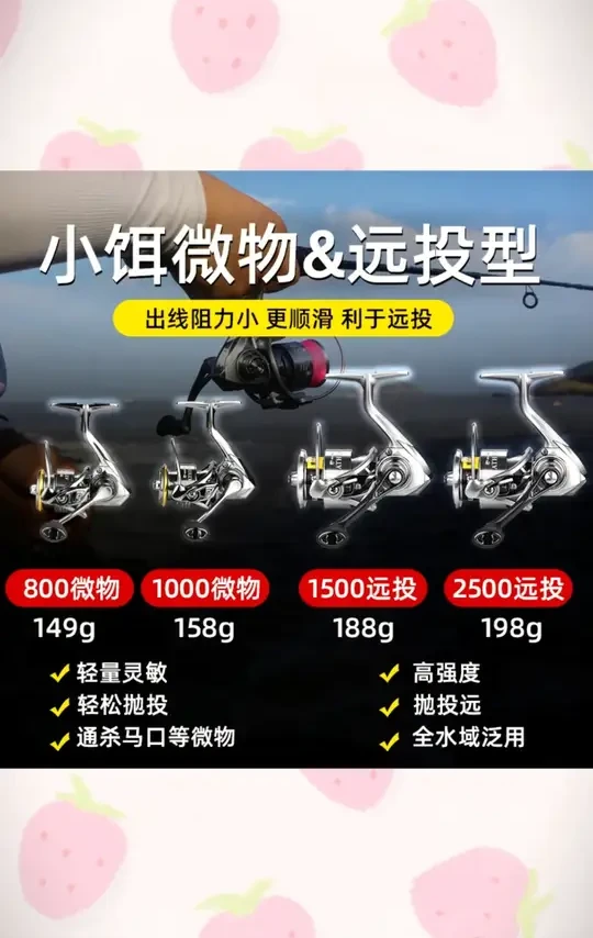 熊王雅典娜二代超轻纺车轮斜口浅线杯微物泛用超远投路亚矶钓滑漂#纺车轮 #路亚钓 #微物远投 #矶钓 #滑漂