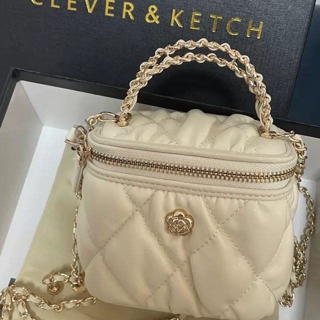 小C&K 2025新款菱格链条盒子包