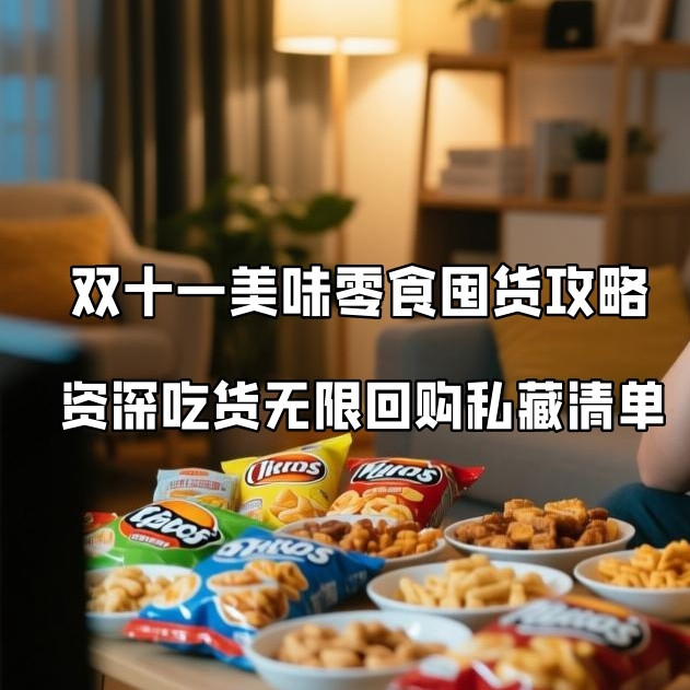 追剧观影嘴不能停，双十一美味零食攻略，吃货无限回购的宝藏清单