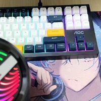 AOC GK168机械手感键盘：办公游戏双场景的静音之选