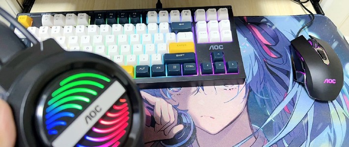 AOC GK168机械手感键盘：办公游戏双场景的静音之选