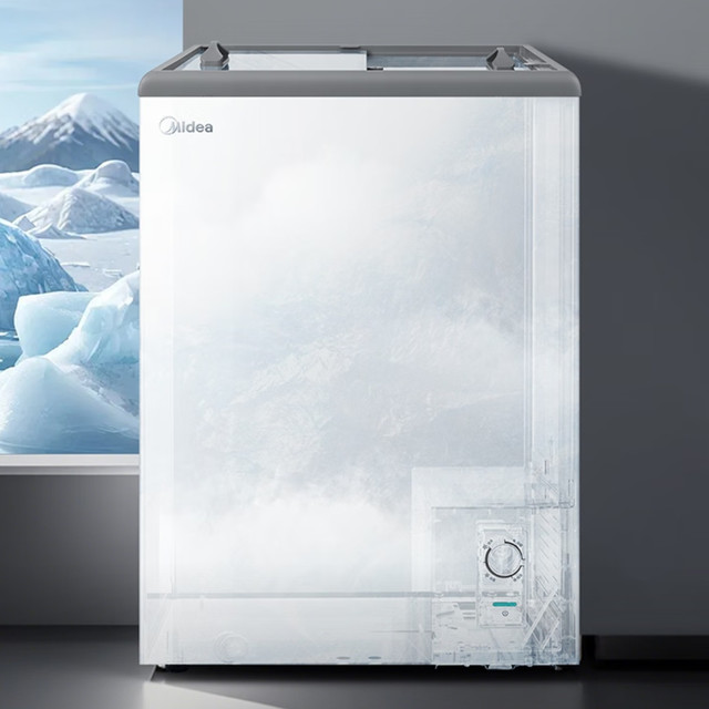 双十一家用囤货神器：美的105L展示柜藏住生活新鲜感