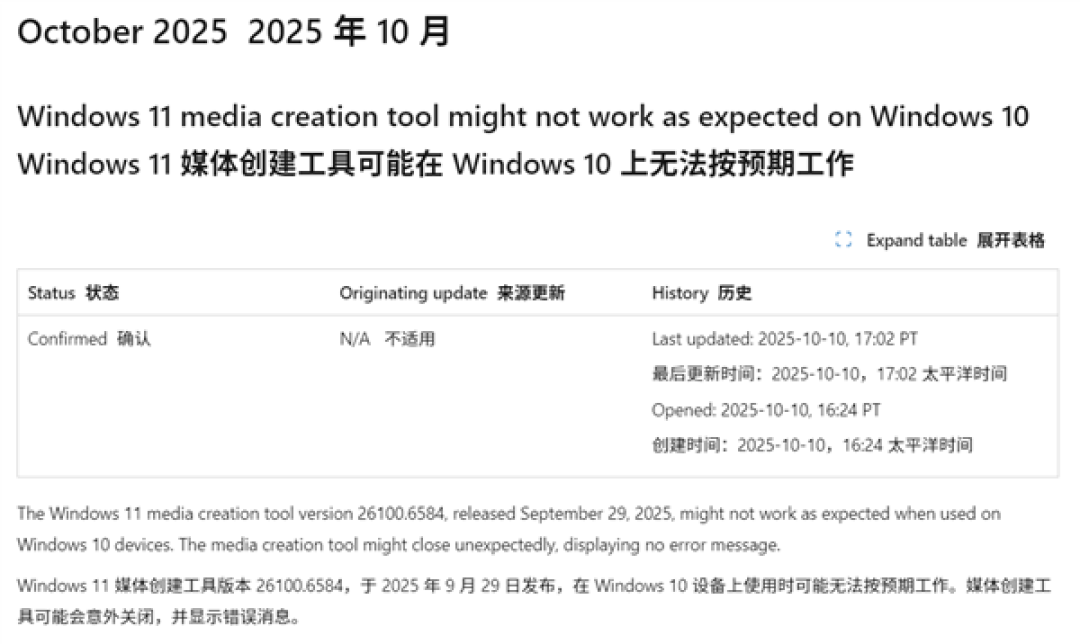 微软关键时刻掉链子!Win10停服在即:官方升级工具却突然罢工