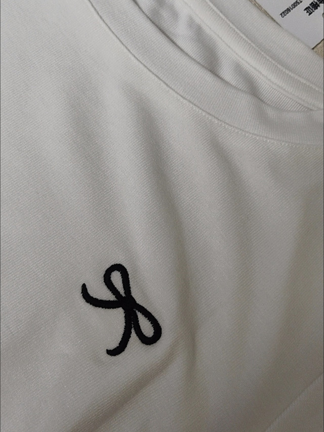 唐狮MH白色刺绣T恤夏日穿搭