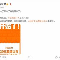 小米双11提前开跑，20亿让利冲击新纪录