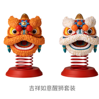 🦁被铜师傅这只摇头醒狮萌化了！堵车都变治愈时刻✨