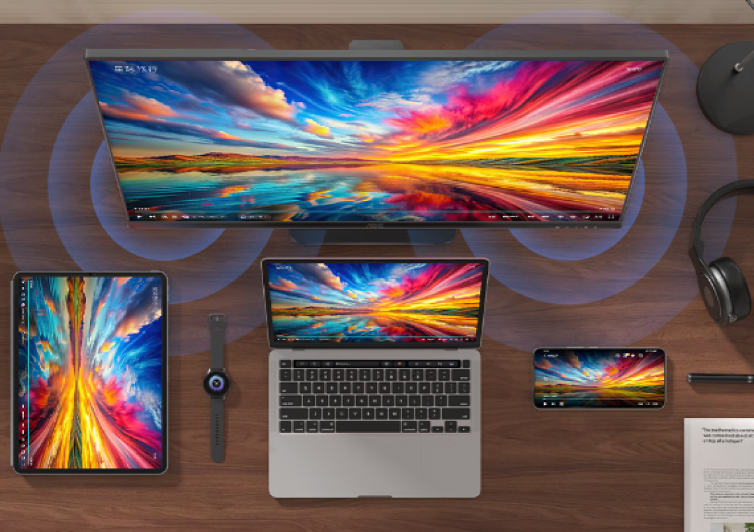 AOC新款27寸显示器首发999元起:2K 180Hz、内置智联无线投屏