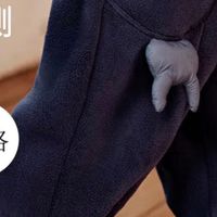 齐齐熊2024冬款加绒卫裤