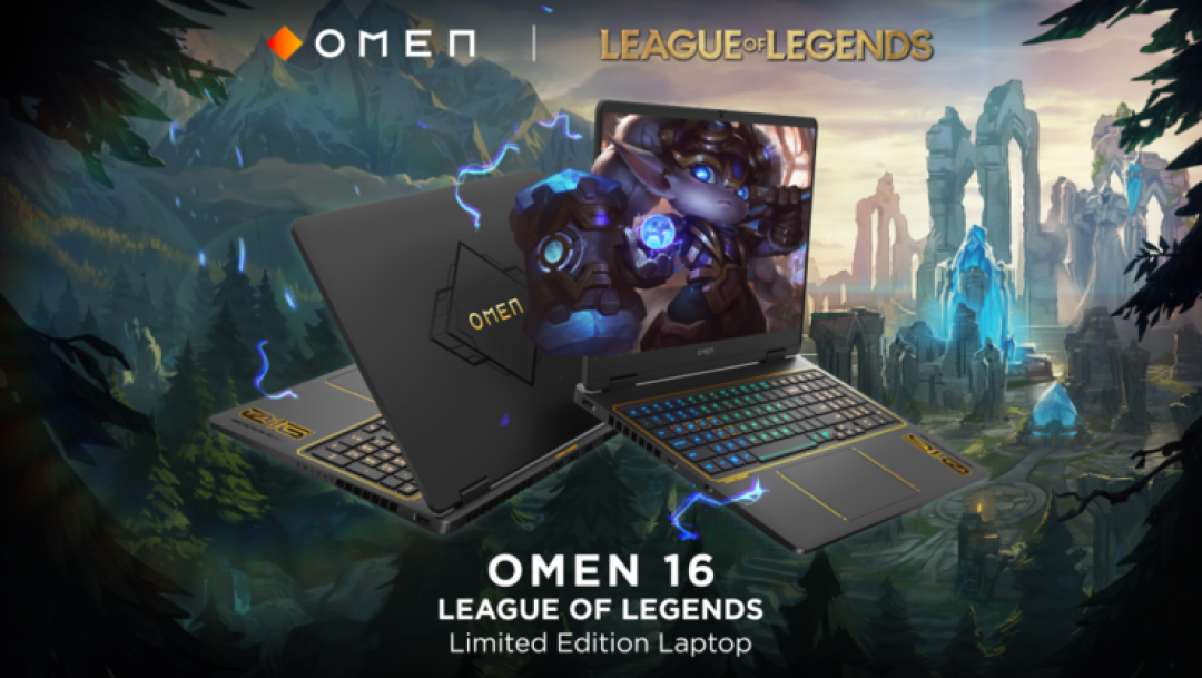 英雄联盟粉丝狂喜!HP 推出 OMEN 16 LOL 限定版笔电,外观细节满满彩蛋