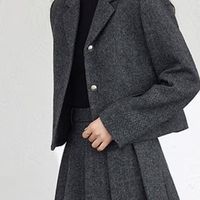 深花灰西装，秋季高级感必备