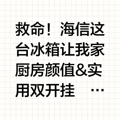 救命！海信这台冰箱让我家厨房颜值&实用双开挂✨
作为一个爱囤货又有点小洁癖的人，之前换冰箱踩了N多坑——要么容量不够塞，要么用几天就串味，直到遇到海信TR-606U7QGSA，直接把“梦中情箱”搬回了