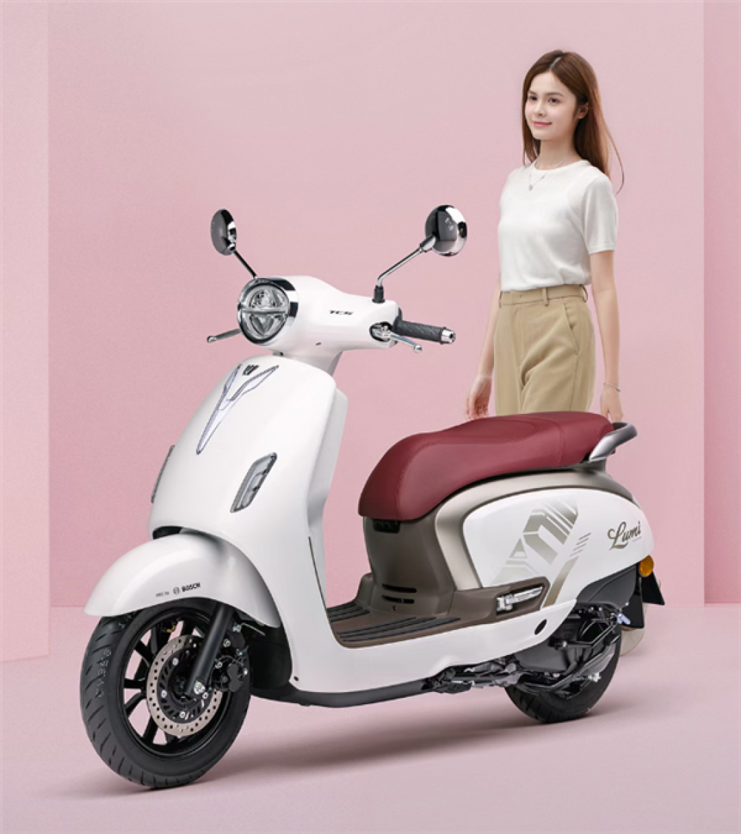 10180元起 豪爵125复古踏板摩托lumi上市:标配abs tcs