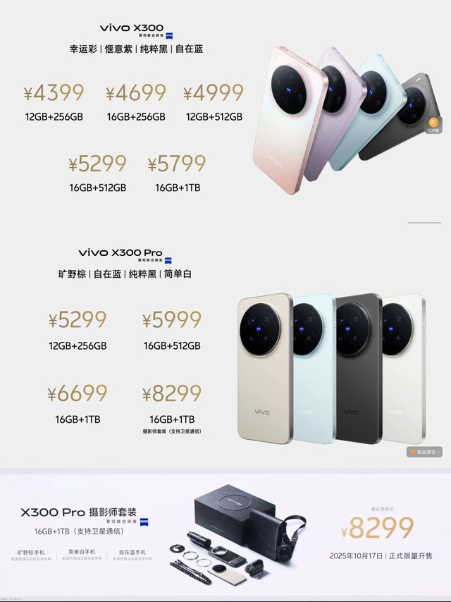 一分钟看完 vivo X300 系列升级亮点！影像党闭眼入！