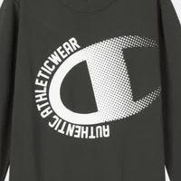 潮娃秋季内搭王！Champion 2025秋款男女童圆领卫衣