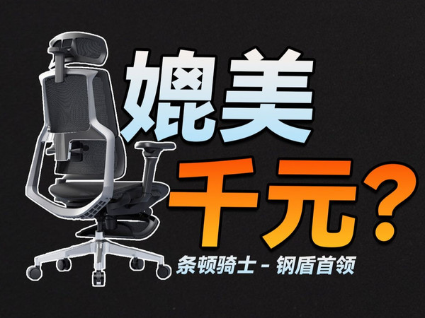 百元椅子真能媲美千元旗舰吗？条顿骑士-钢盾首领人体工学椅测评