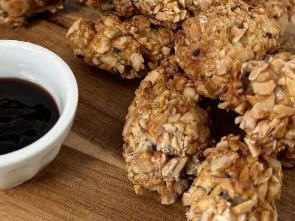 空气炸锅杏仁脆皮鸡块