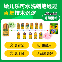🔥幼儿园宝妈封神蜡笔!绘儿乐可水洗款让创作零负担
