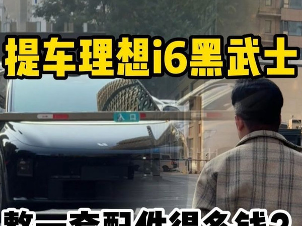 提车理想i6黑武士，整一套配件得多钱？ #理想I6  #固特异脚垫  #中控钢化膜  #郝金彪有理想