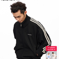 秋冬本命开衫！NEVEREMPTY 黑色立领款承包所有复古运动风场景