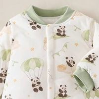 婧麒加厚连体衣，宝宝秋冬暖心之选