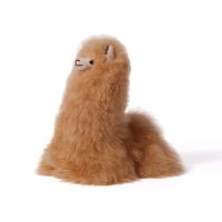 INJOI 旗舰店 22cm 卧姿真羊驼毛绒玩具：把云端柔软抱进生活