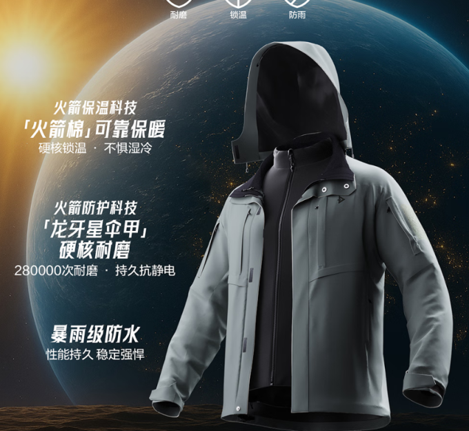 龙牙男士夹克