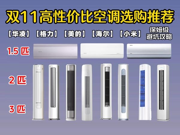 【双十一空调闭眼入】2025年高性价比国补空调选购指南 全价位保姆级1.5匹、2匹、3匹空调推荐 美的/小米/格力/华凌/海尔等品牌壁挂式/立柜式避坑攻略