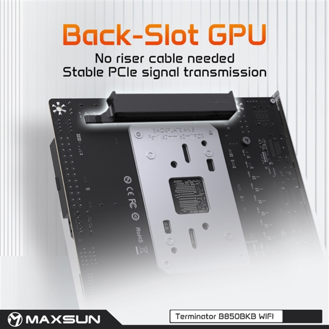 铭瑄再次把PCIe x16插槽放在主板背面！这次轮到了AMD