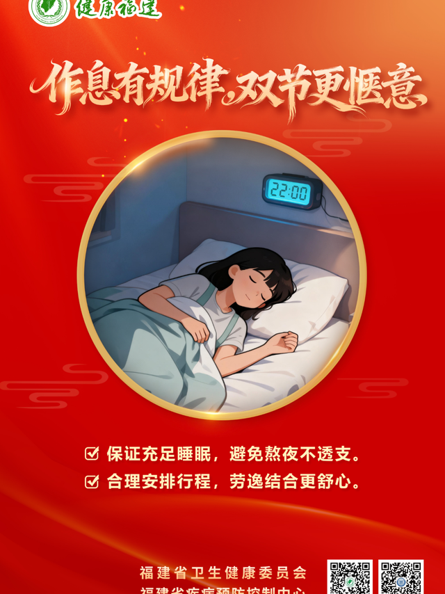 安全健康过“两节”｜作息有规律，双节更惬意！