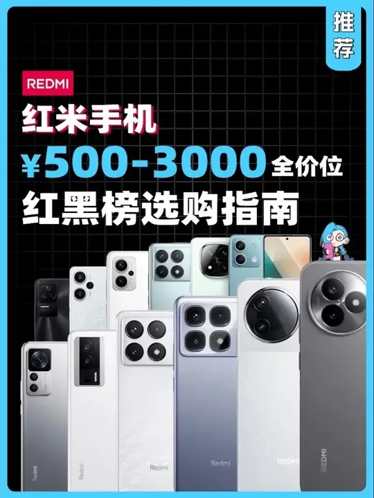 红米手机¥500-3000全价位红黑榜选购指南!
哪些是性价比神机?哪些是电子垃圾?排雷or种草一条视频就够了 #红米手机 #红米手机推荐 #红米k70至尊版 #红米k80 #性价比手机推荐 红米no