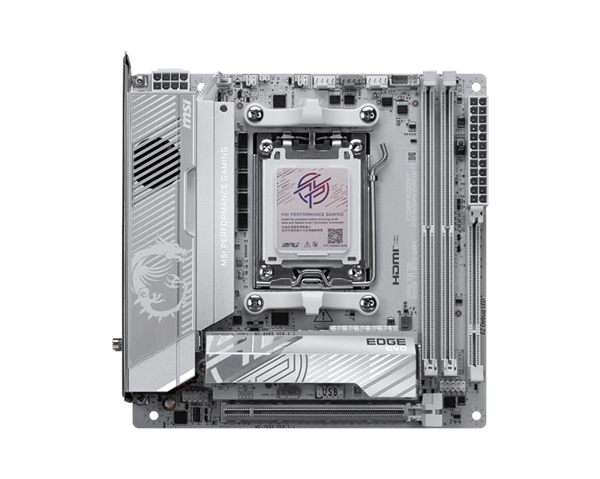 微星发布MPG X870I EDGE TI EVO WiFi超频主板：双内存插槽、支持10000MT/s！