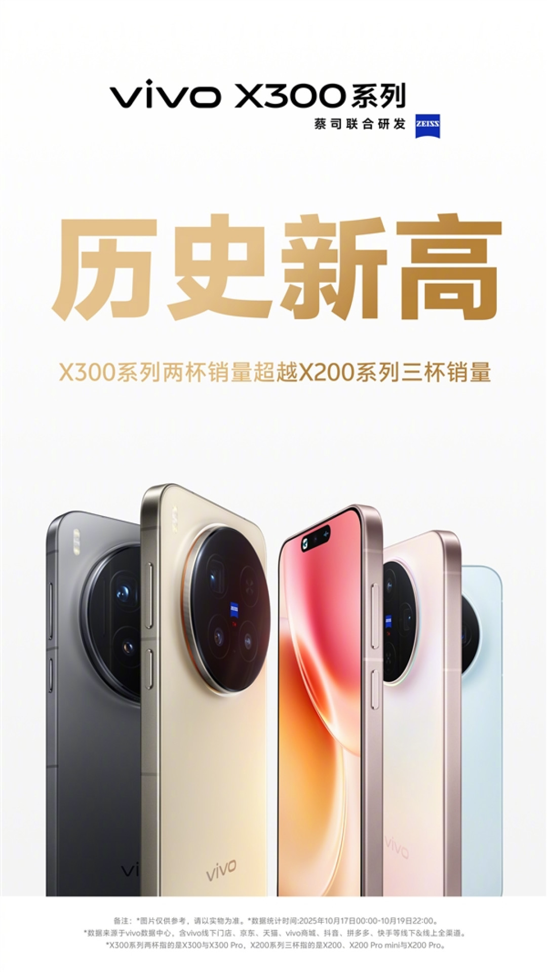 vivo X300系列两杯销量超越X200系列三杯销量:创历史新高
