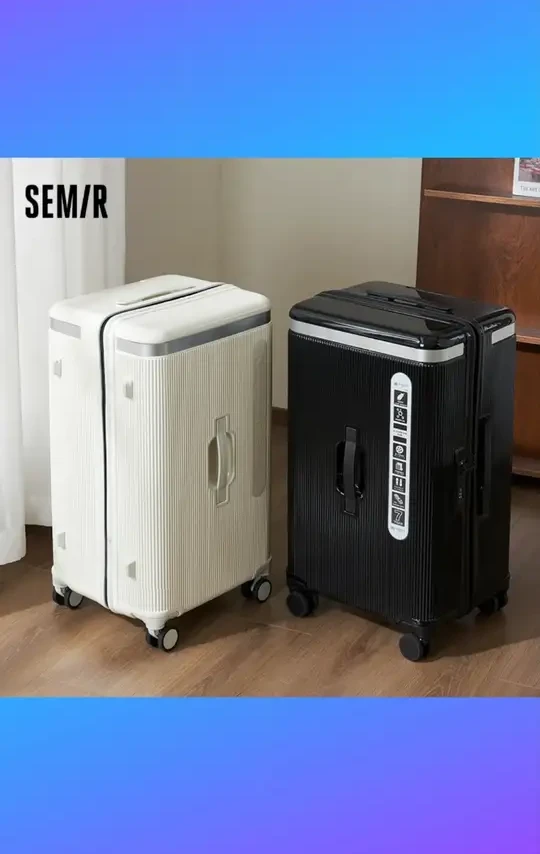 Semir/森马大容量行李箱旅行箱拉杆箱结实耐用学生男女通用（送包） #Semir森马行李箱 #大容量旅行拉杆箱 #结实耐用学生箱 #男女通用行李箱 #森马行李箱送包