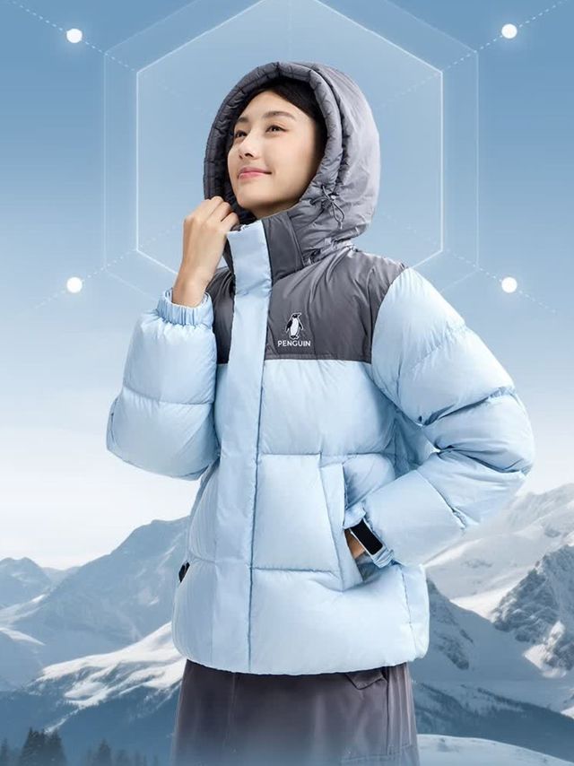企鹅×骆驼联名Baby同款热能2.0羽绒服