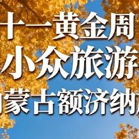 十一黄金周国内小众旅游如四川稻城、内蒙古额济纳旗