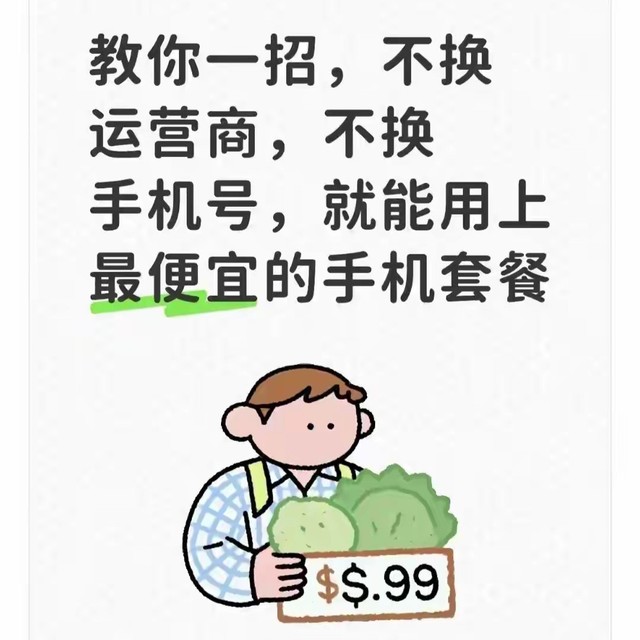 不换号不换运营商！3招切到低价套餐，每月省50+，附避坑指南